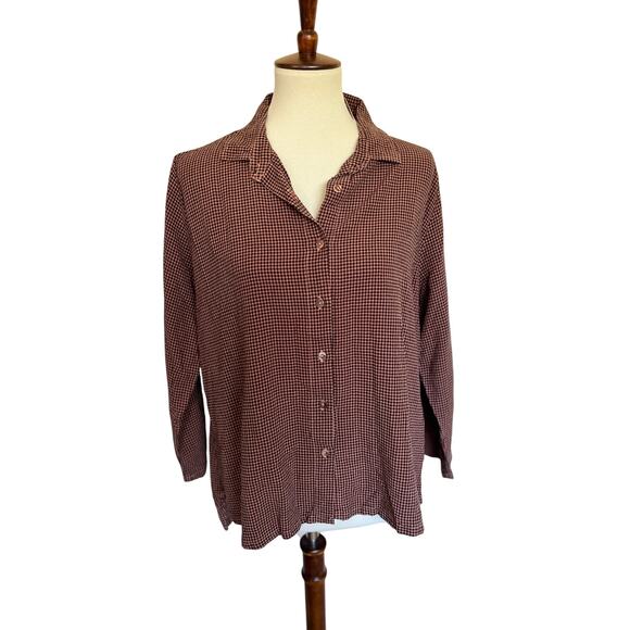 CUT LOOSE Mini Check Swing Shirt - Picture 1 of 3